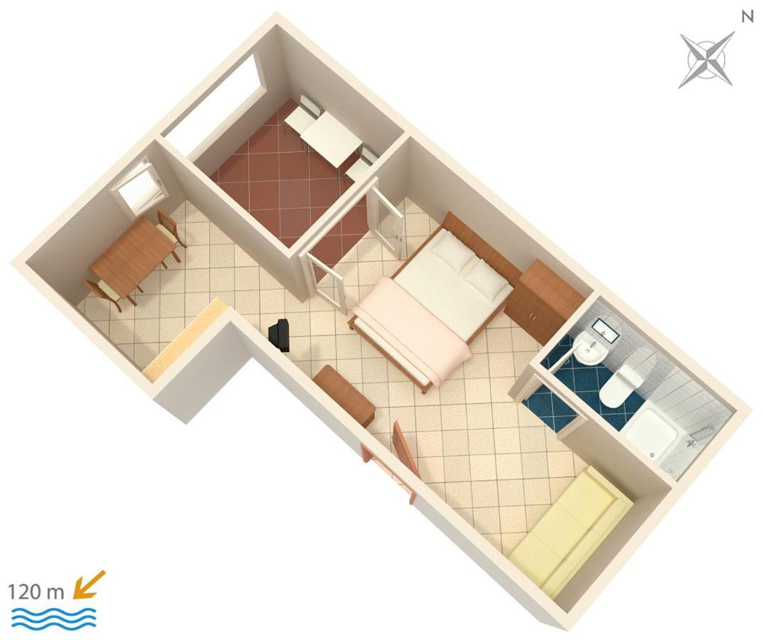 Apartments By The Sea Suha Punta, Rab - 5050 Kampor Eksteriør bilde